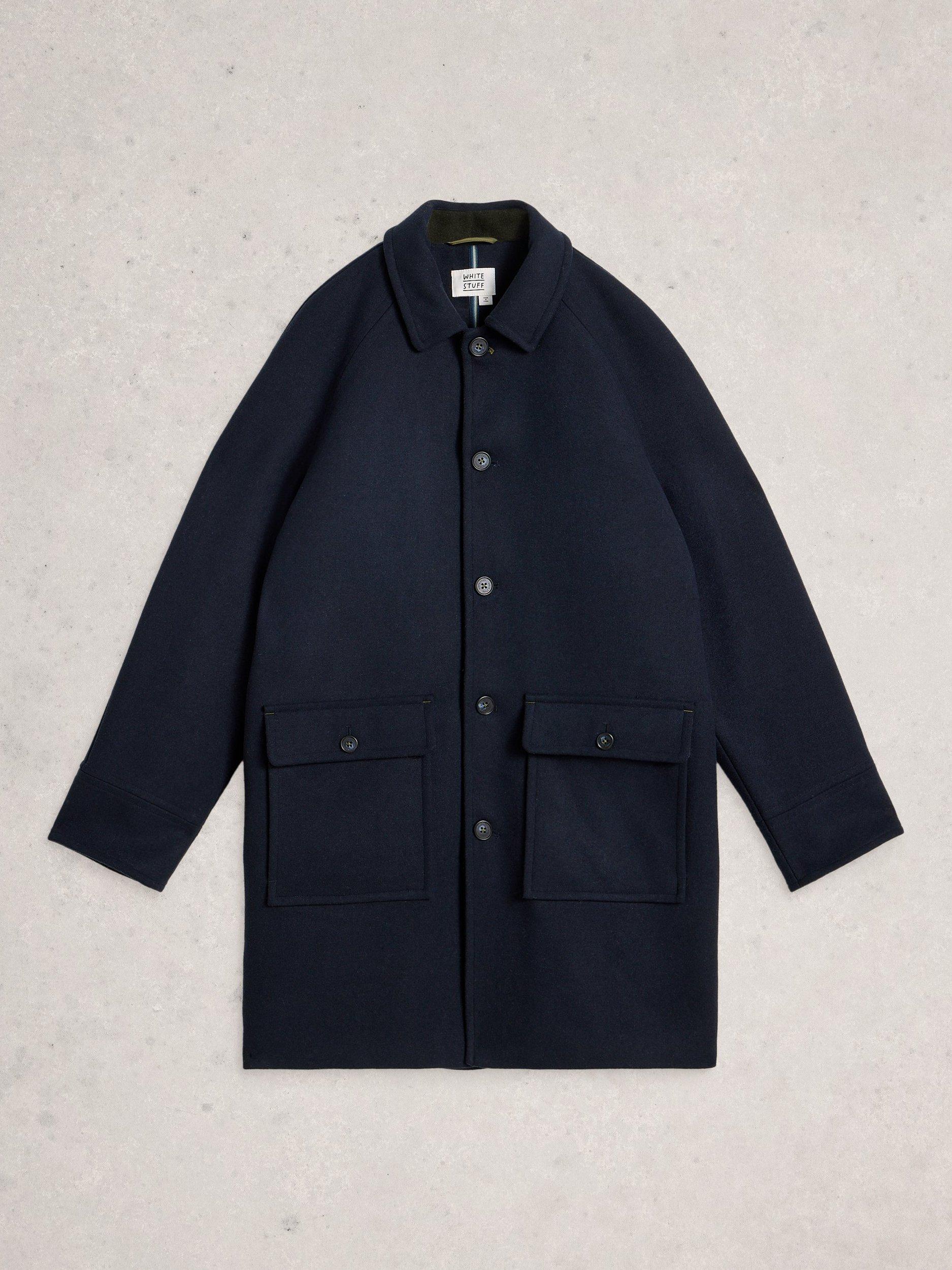 Product image 5 of 6, which shows White Stuff Wool Blend Utility Jacket, Dark Navy, M