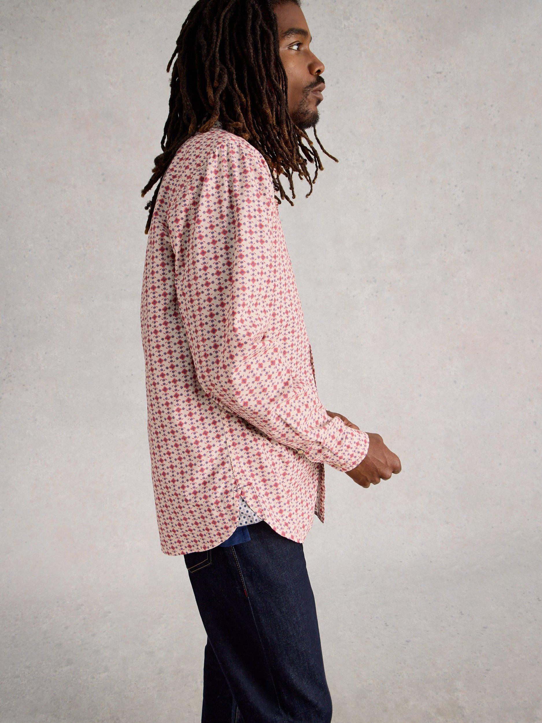 Product image 3 of 6, which shows White Stuff Finsbury Cotton Shirt, Red, S Reg