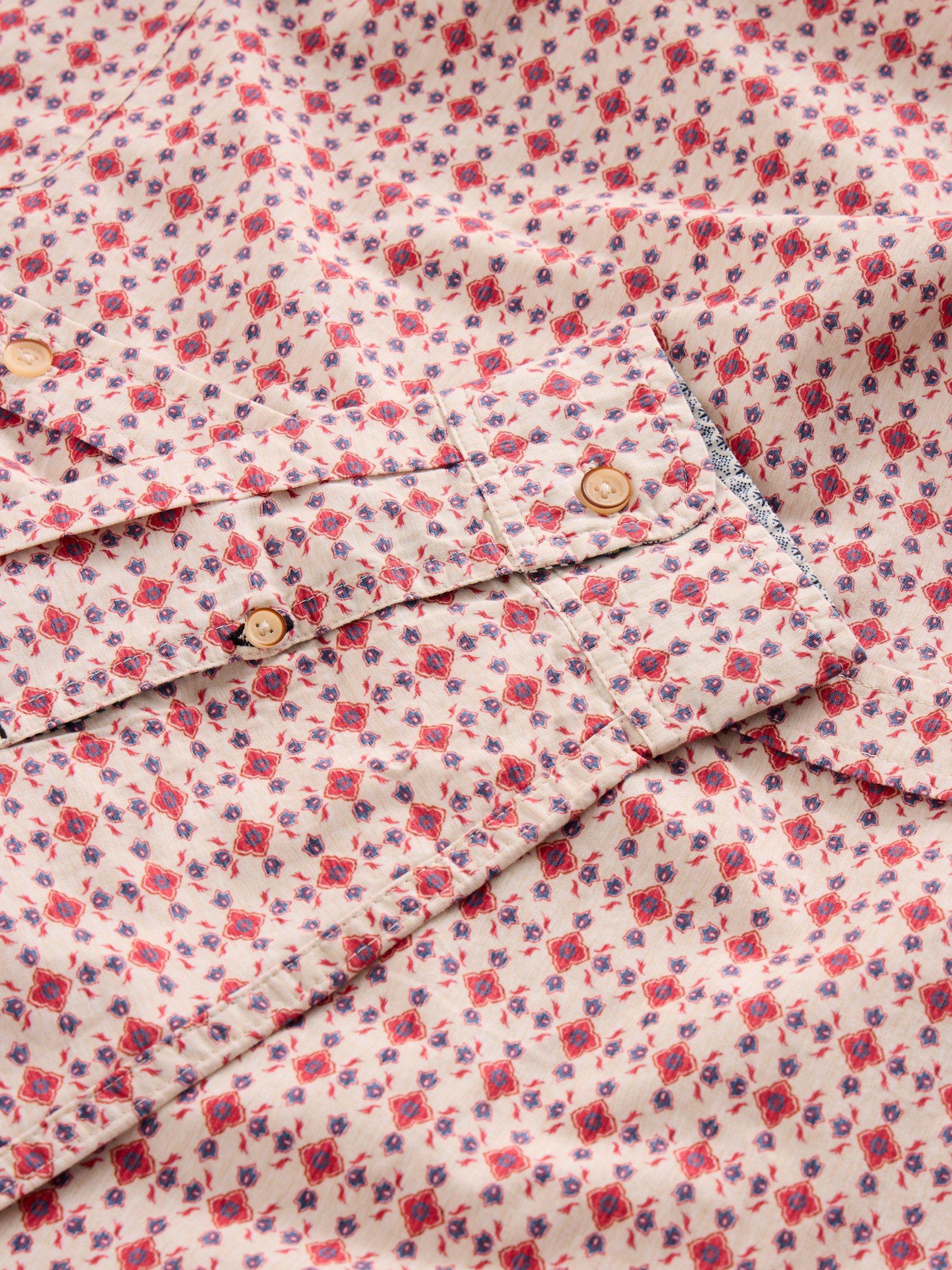 Product image 6 of 6, which shows White Stuff Finsbury Cotton Shirt, Red, S Reg