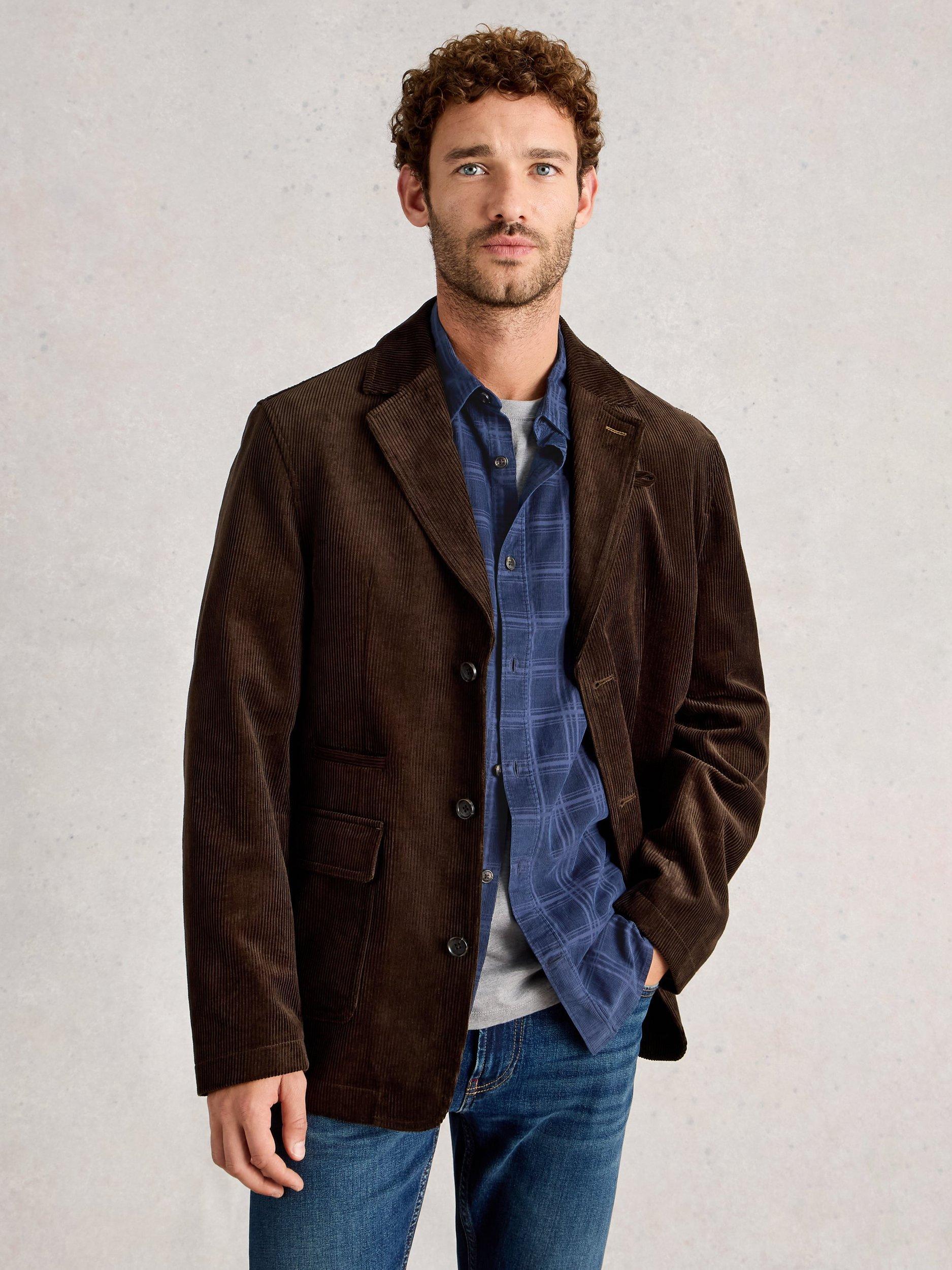 Product image 4 of 6, which shows White Stuff Griffin Cotton Regular Fit Check Shirt, Dark Navy, M