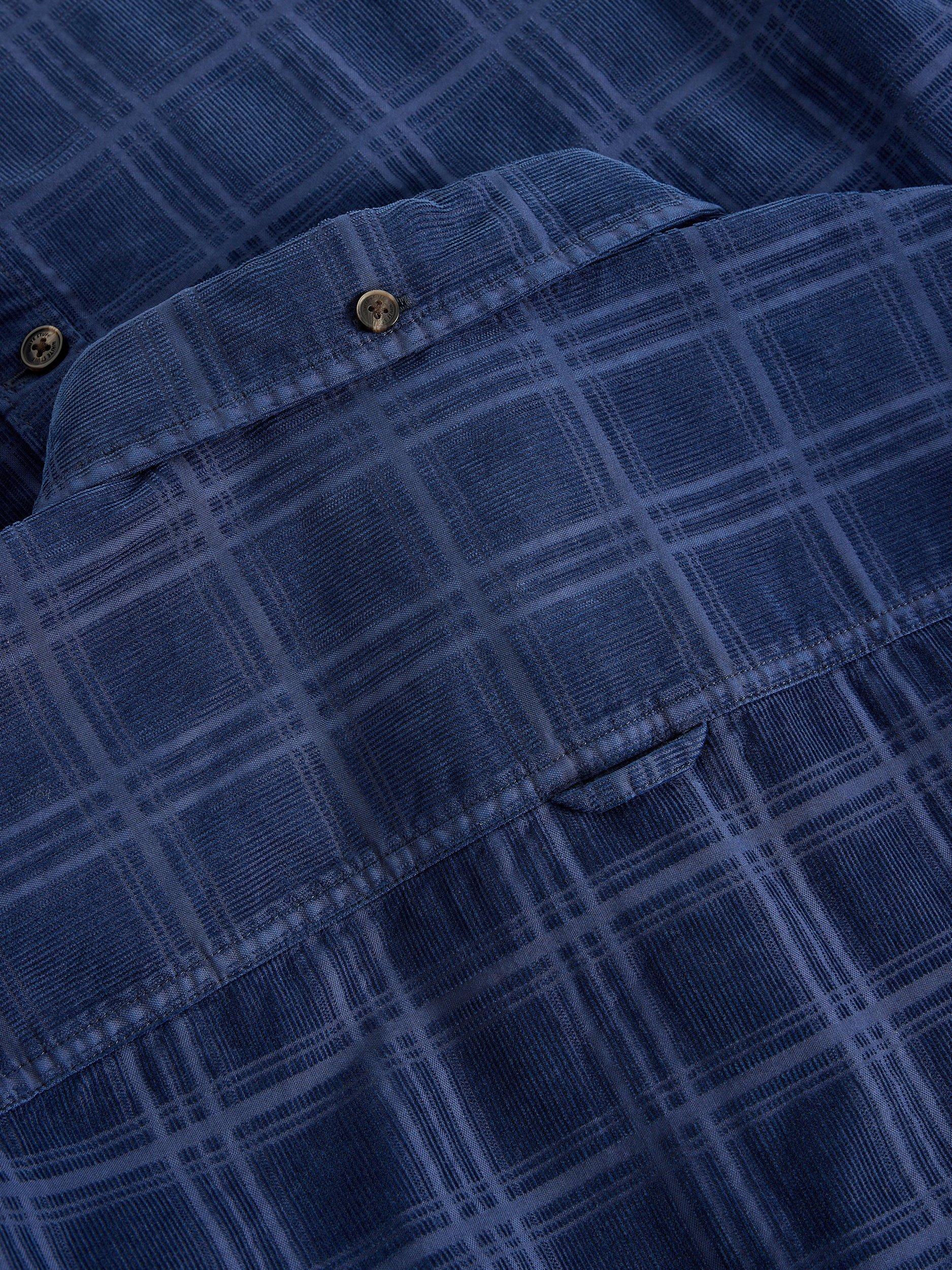 Product image 6 of 6, which shows White Stuff Griffin Cotton Regular Fit Check Shirt, Dark Navy, M