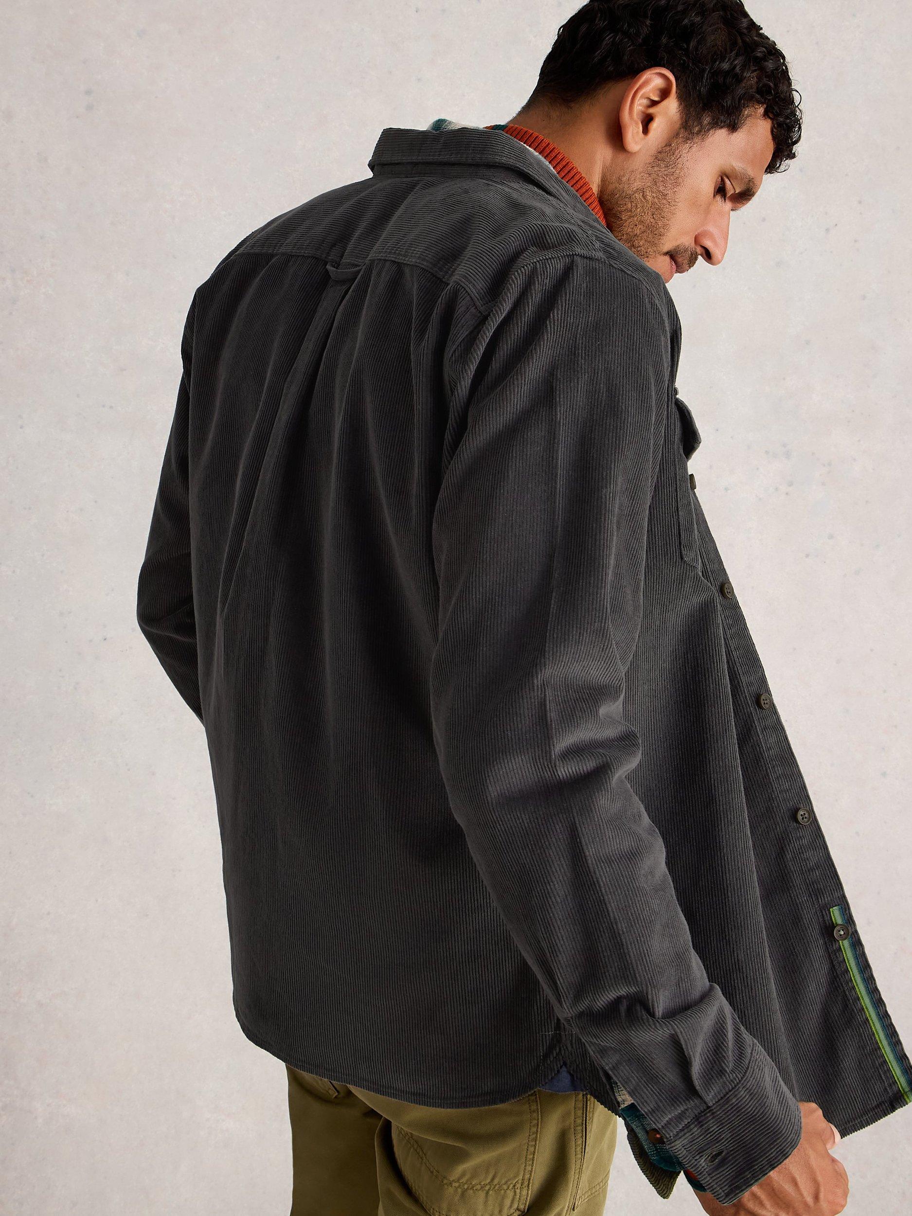 Product image 2 of 6, which shows White Stuff Griffin Cotton Shirt, Dk Grey, S