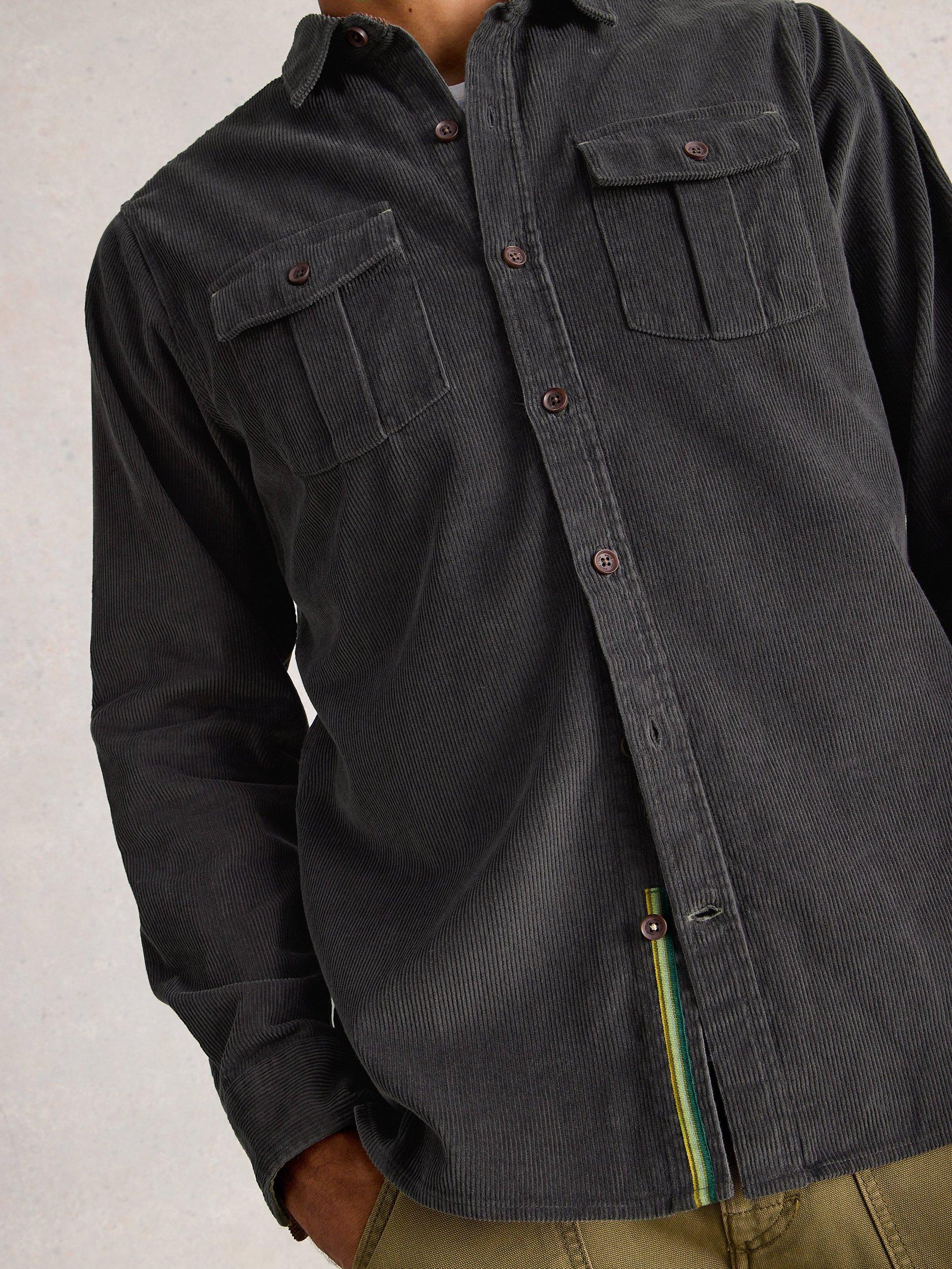 Product image 3 of 6, which shows White Stuff Griffin Cotton Shirt, Dk Grey, S