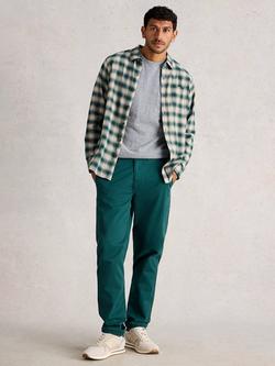 White Stuff Ludlow Check Cotton Shirt, Green/Multi