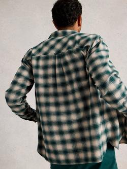 White Stuff Ludlow Check Cotton Shirt - view 2, Green/Multi