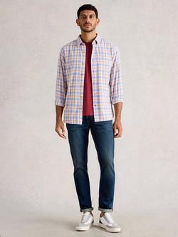 White Stuff Oakham Cotton Regular Fit Check Shirt, Multi, Multi