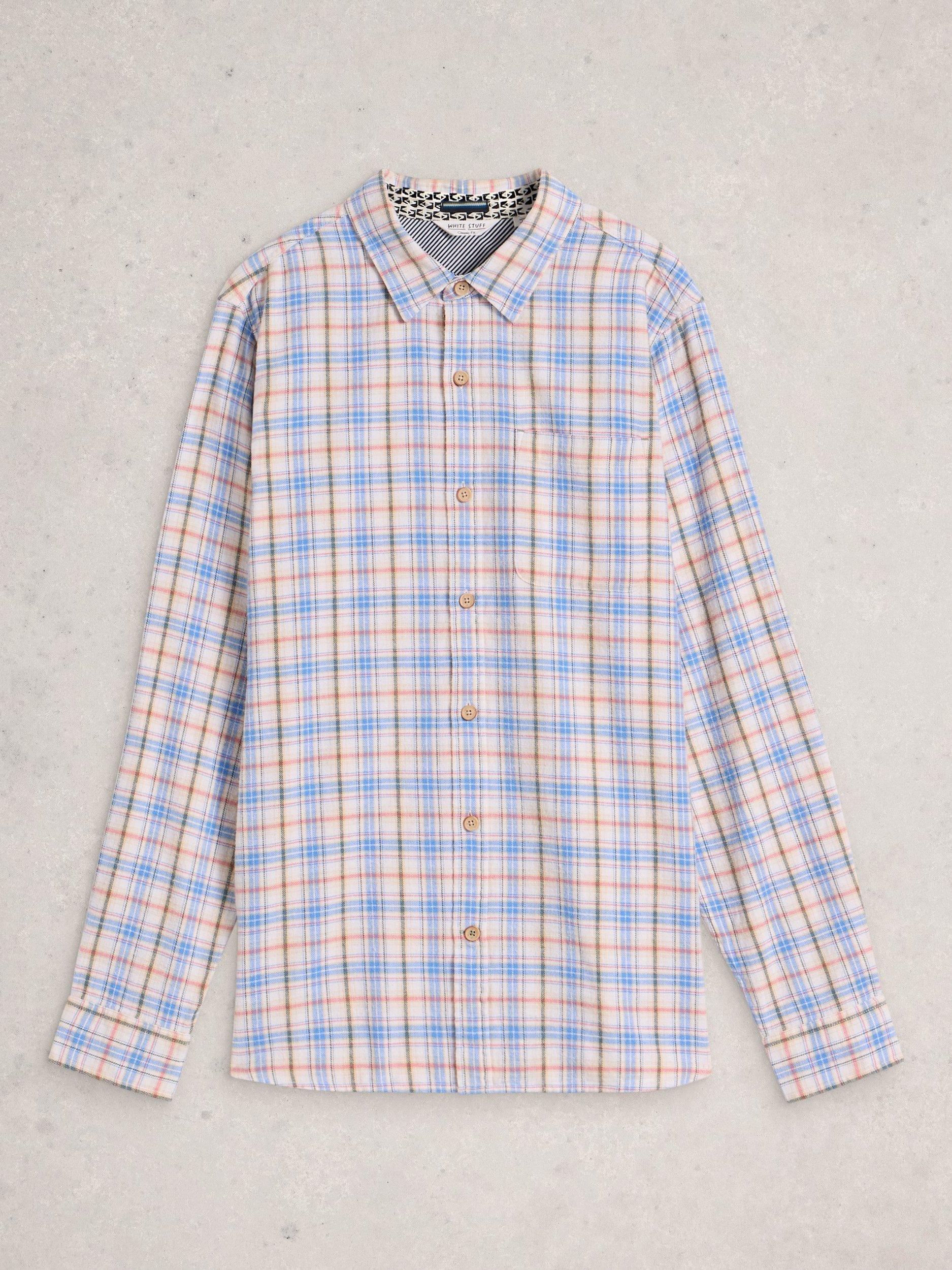 Product image 5 of 6, which shows White Stuff Oakham Cotton Regular Fit Check Shirt, Multi, S