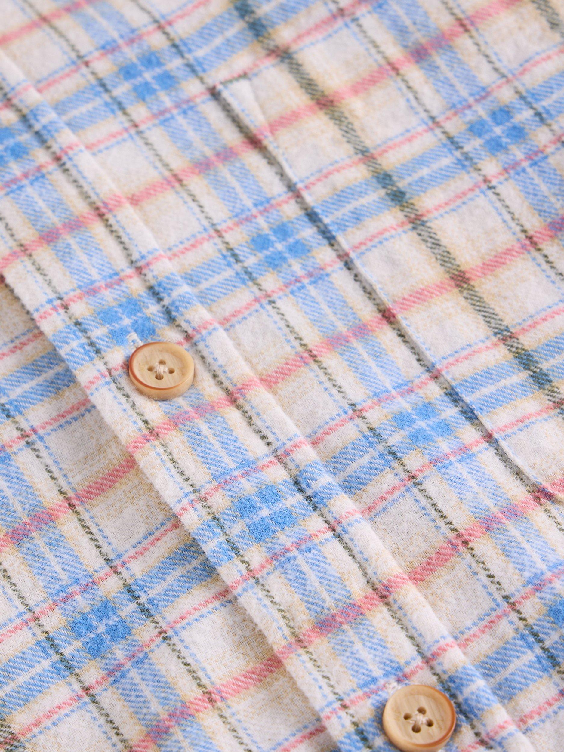 Product image 6 of 6, which shows White Stuff Oakham Cotton Regular Fit Check Shirt, Multi, S