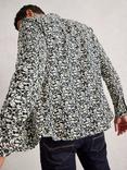 White Stuff Salcombe Cotton Blend Regular Fit Animal Shirt, Navy