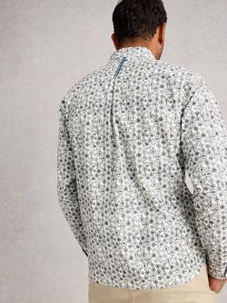 White Stuff Mono Pattern Cotton Shirt - view 2, White/Multi