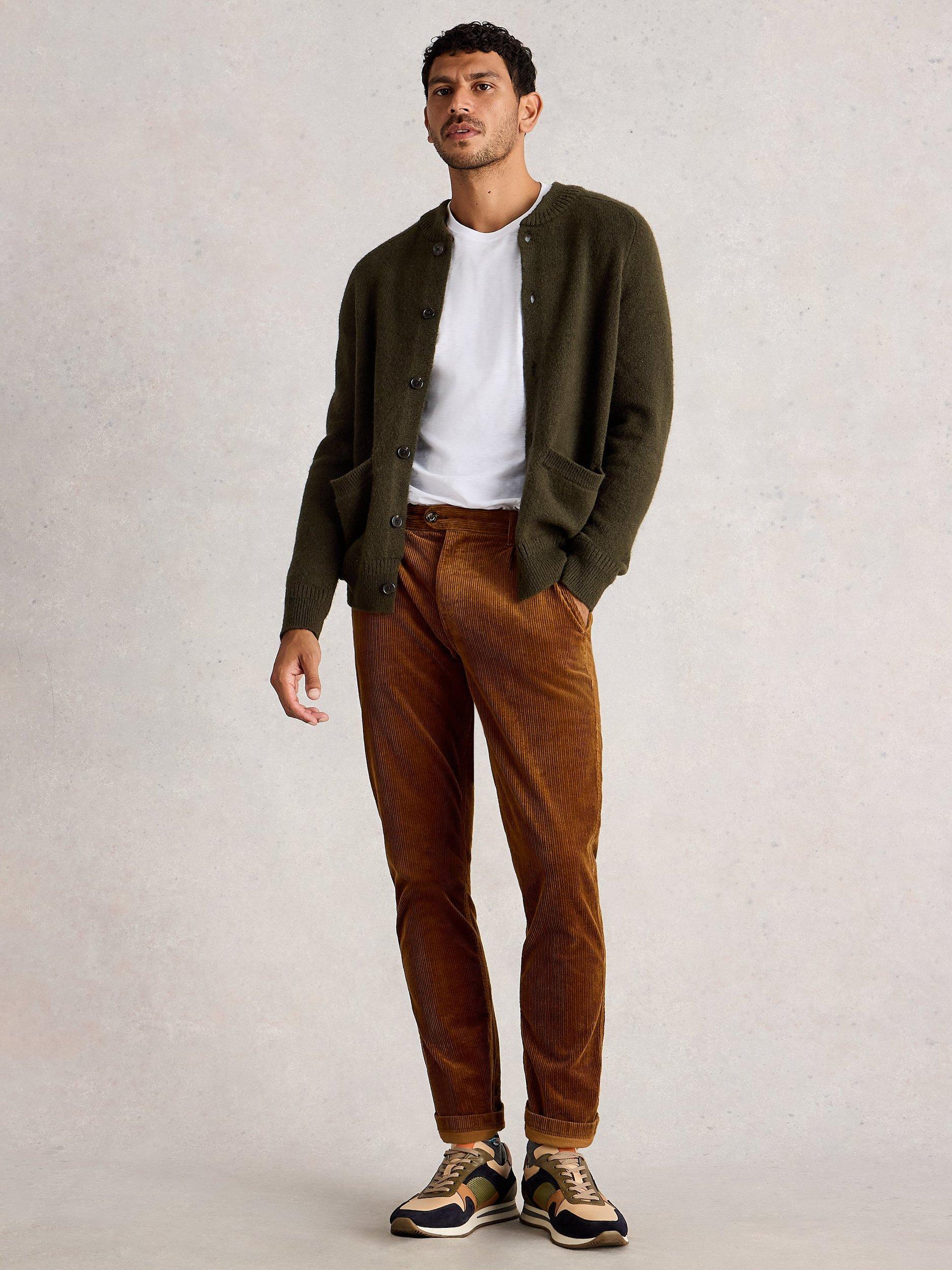 Product image 1 of 6, which shows White Stuff Kimber Corduroy Trousers, Brown, 32R