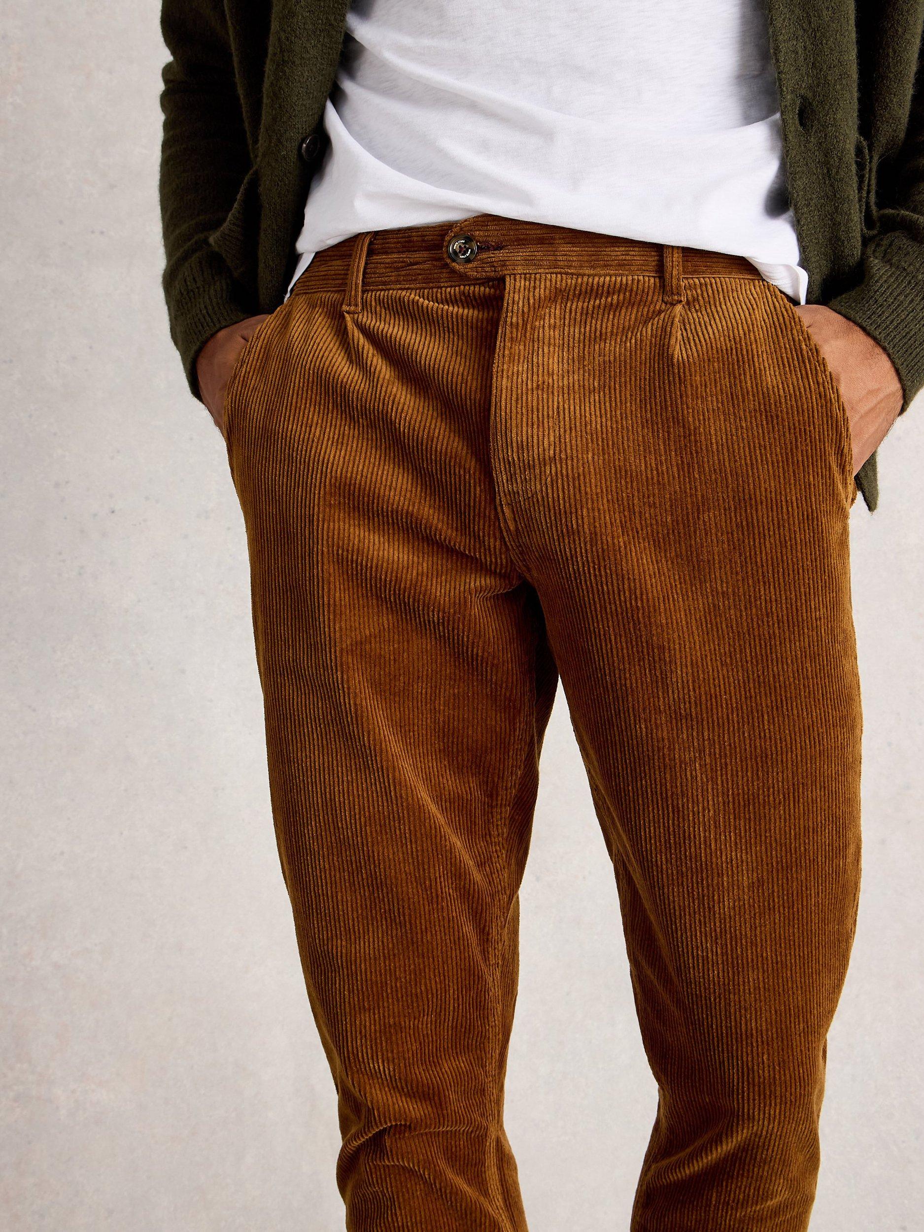 Product image 3 of 6, which shows White Stuff Kimber Corduroy Trousers, Brown, 32R