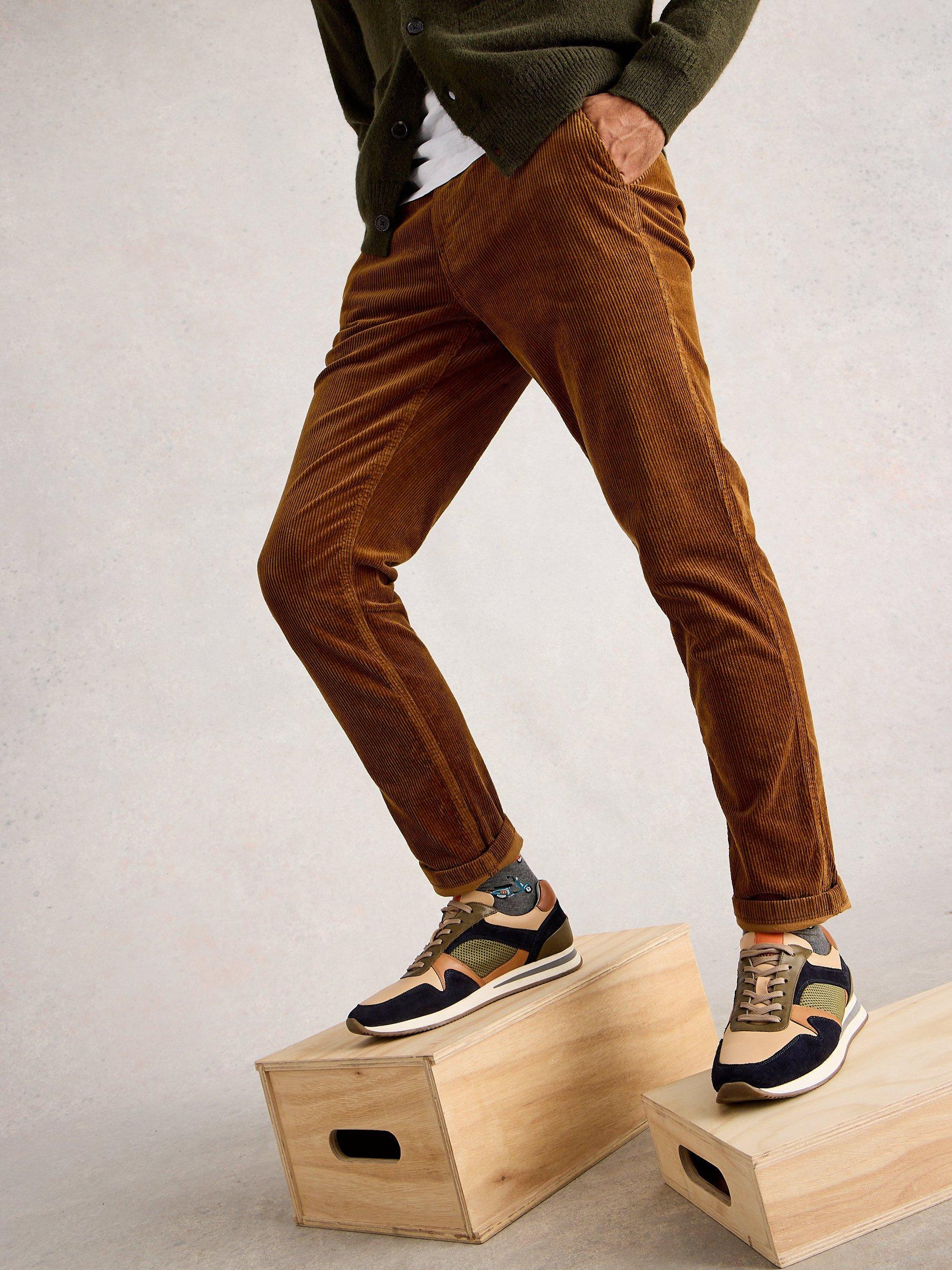 Product image 4 of 6, which shows White Stuff Kimber Corduroy Trousers, Brown, 32R