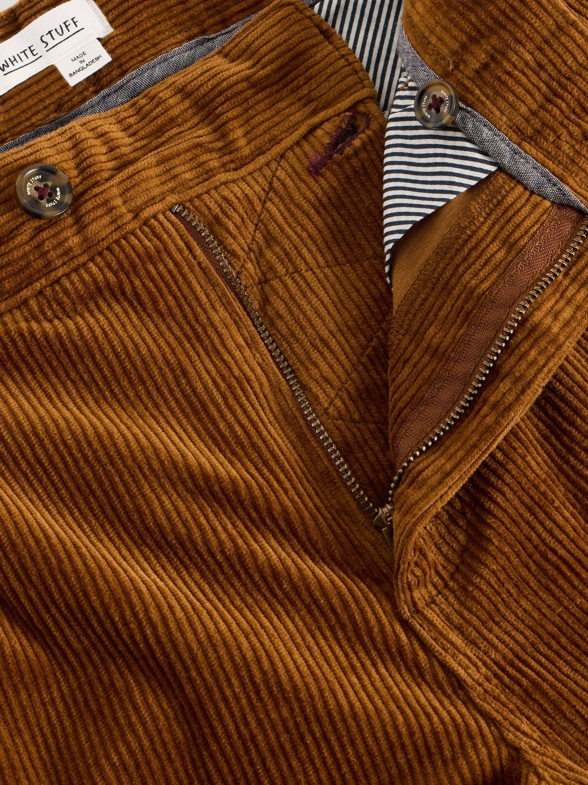 Product image 6 of 6, which shows White Stuff Kimber Corduroy Trousers, Brown, 32R