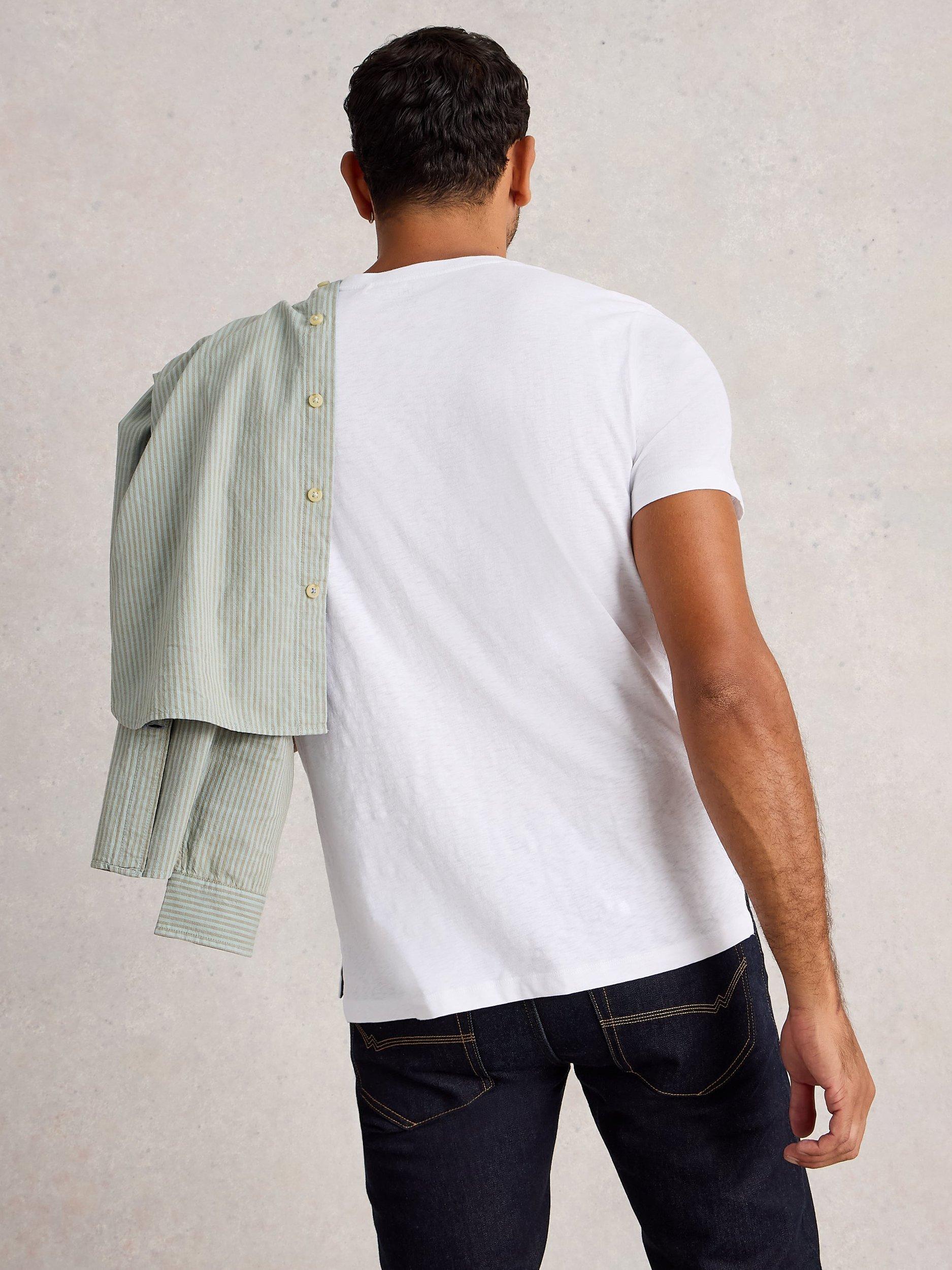 Product image 2 of 6, which shows White Stuff Abersoch Cotton Regular Fit Short Sleeve Graphic T-Shirt, White, XXS