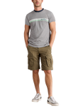 White Stuff Abersoch Graphic Stripe Print Cotton Blend T-Shirt