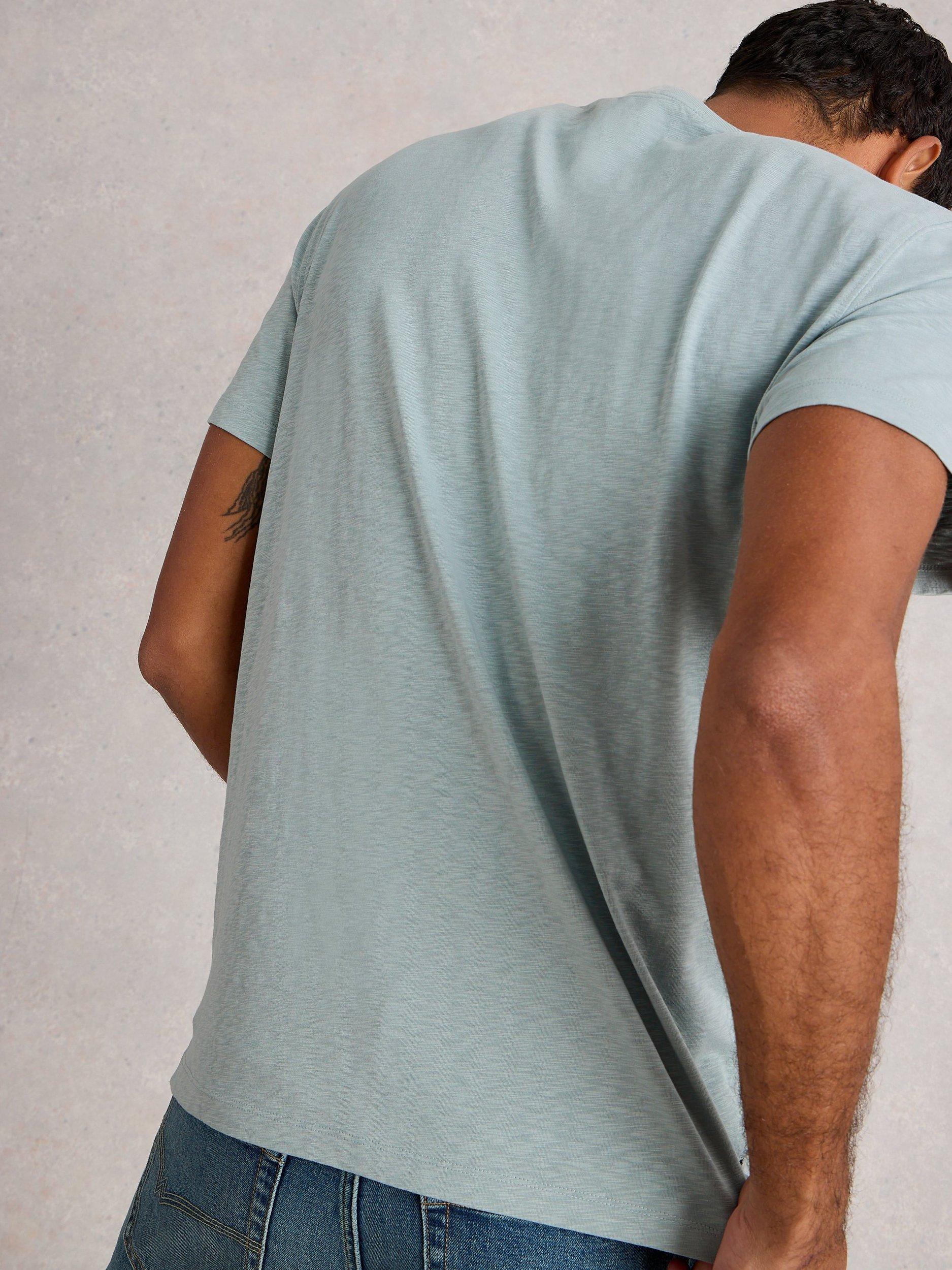Product image 2 of 6, which shows White Stuff Cotton Regular Fit Short Sleeve Sun Graphic T-Shirt, Blue, XXS