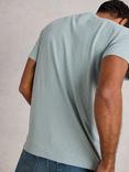 White Stuff Cotton Regular Fit Short Sleeve Sun Graphic T-Shirt, Blue