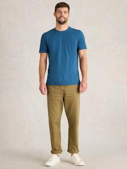 White Stuff Abersoch Cotton T-Shirt, Indigo Blue, Indigo Ble