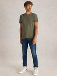 White Stuff Abersoch Cotton T-Shirt, Khaki/Green
