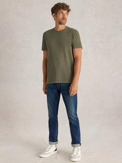 White Stuff Abersoch Cotton T-Shirt, Khaki/Green, Khaki/Green