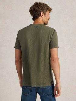 White Stuff Abersoch Cotton T-Shirt, Khaki/Green - view 2, Khaki/Green