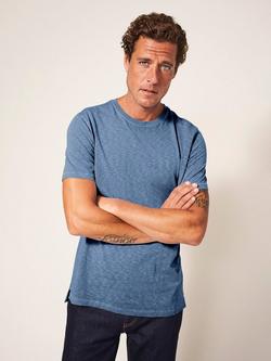 White Stuff Abersoch Cotton T-Shirt, Mid Blue