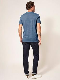 White Stuff Abersoch Cotton T-Shirt - view 2, Mid Blue