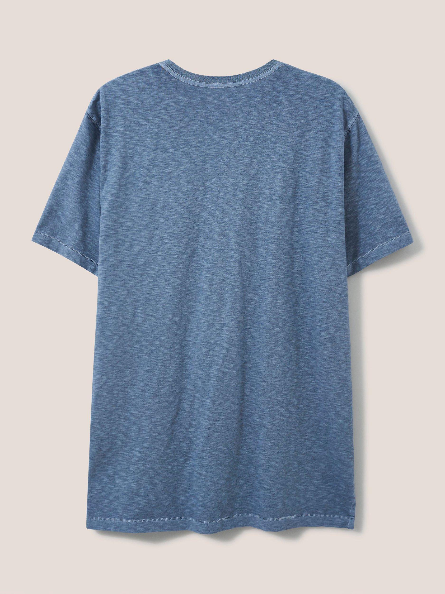 Product image 7 of 7, which shows White Stuff Abersoch Cotton T-Shirt, Mid Blue, XS Reg