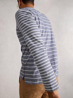 White Stuff Accleton Cotton Regular Fit Stripe Shirt - view 2, Blue/Multi