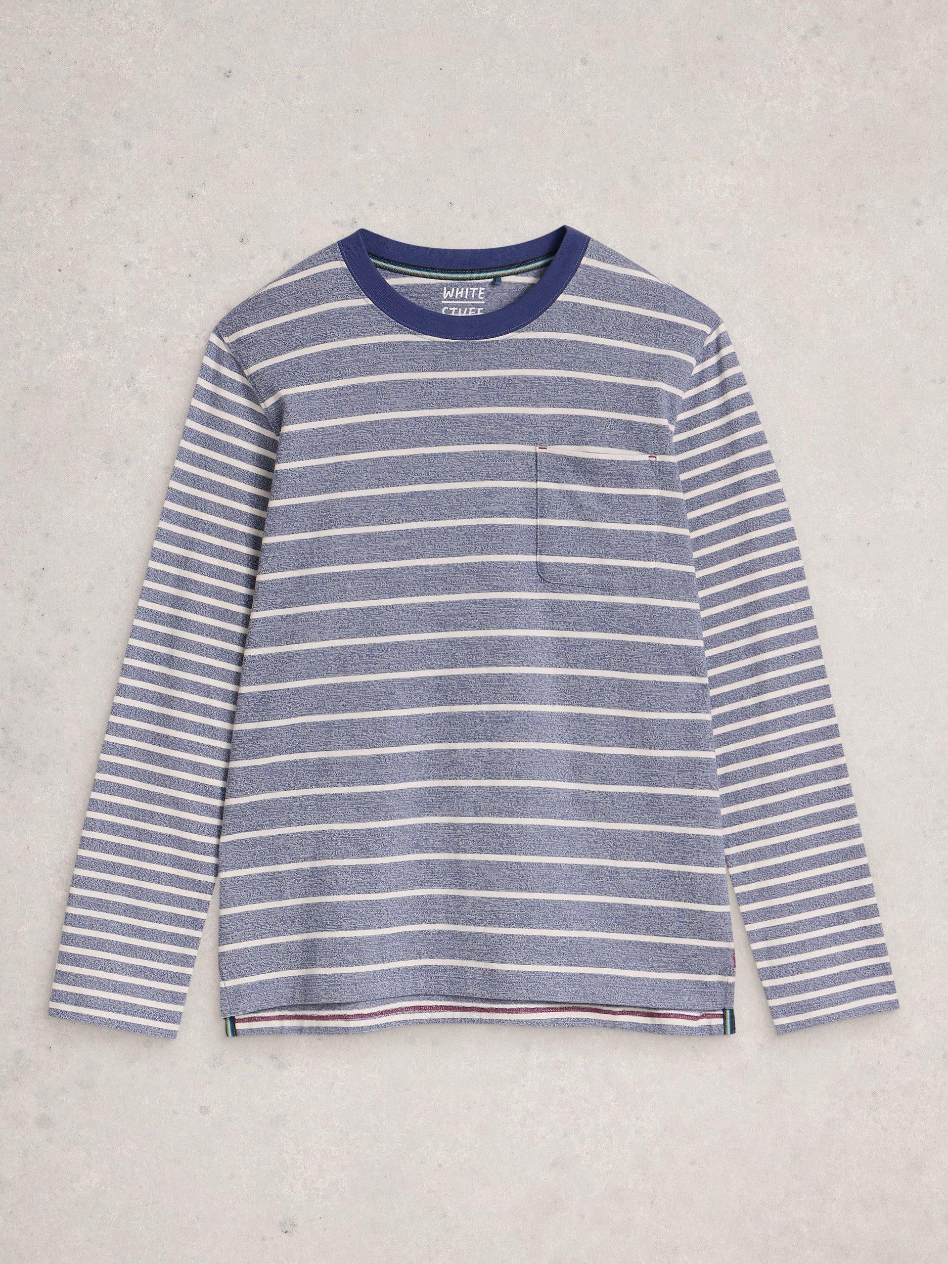 Product image 5 of 11, which shows White Stuff Accleton Cotton Regular Fit Stripe Shirt, Blue/Multi, L