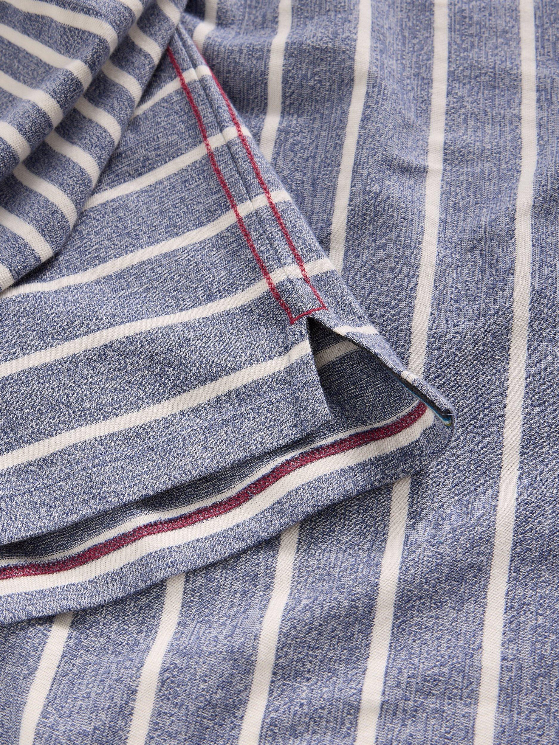 Product image 6 of 11, which shows White Stuff Accleton Cotton Regular Fit Stripe Shirt, Blue/Multi, L
