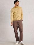 White Stuff Accleton Cotton Regular Fit Stripe Shirt, Yellow/Multi