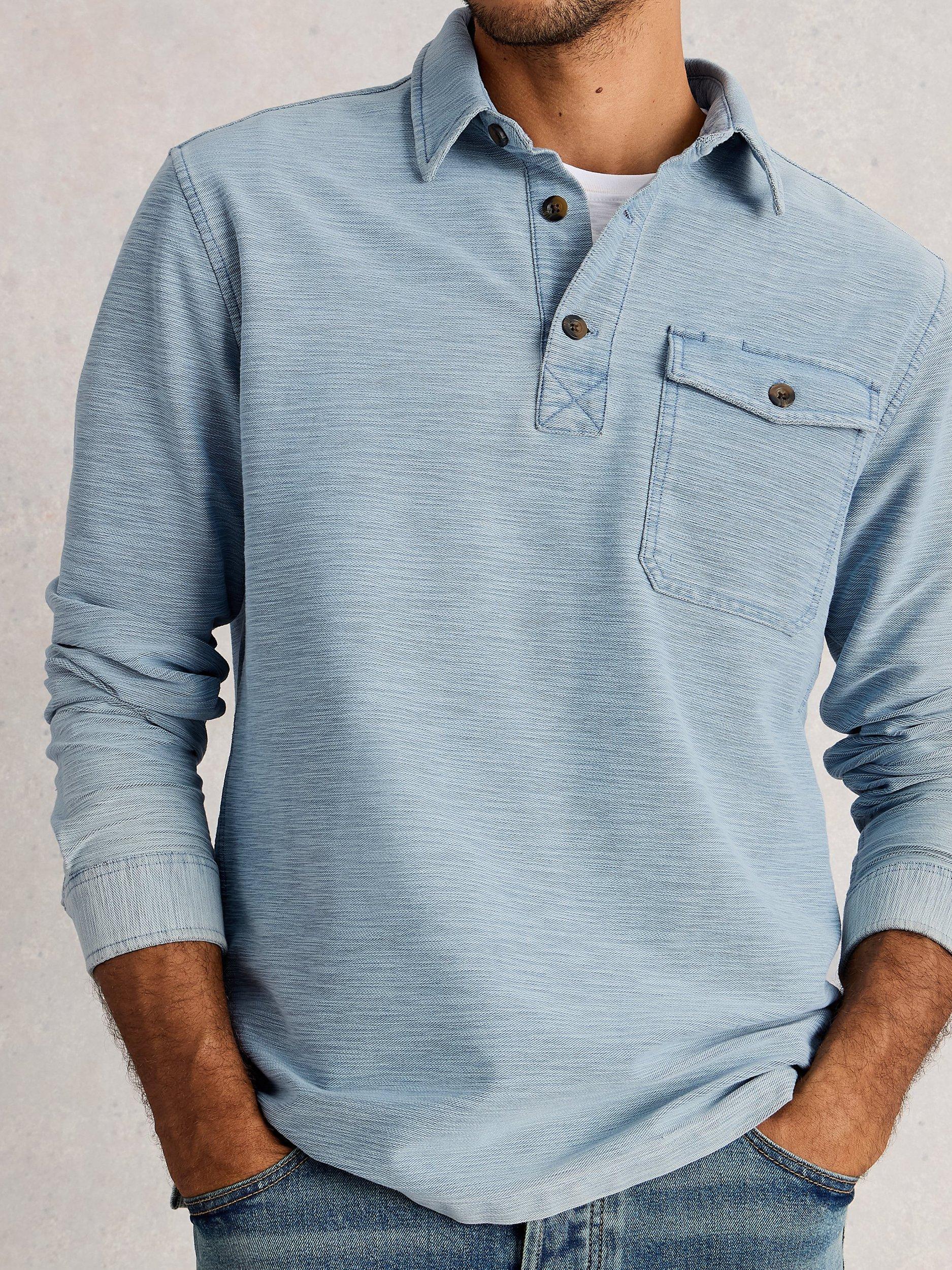 Product image 3 of 6, which shows White Stuff Fenton Cotton Shirt, Light Blue, XXS