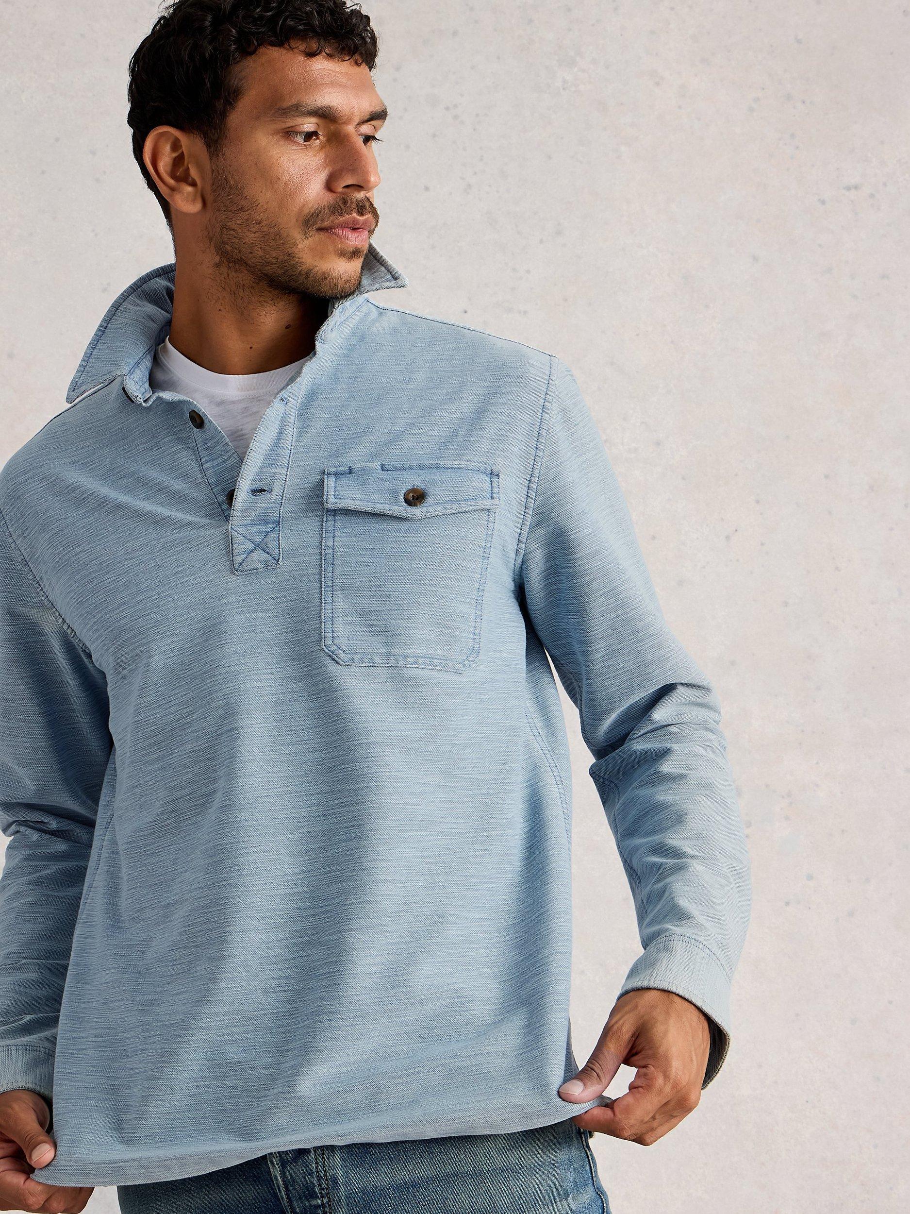 Product image 4 of 6, which shows White Stuff Fenton Cotton Shirt, Light Blue, XXS