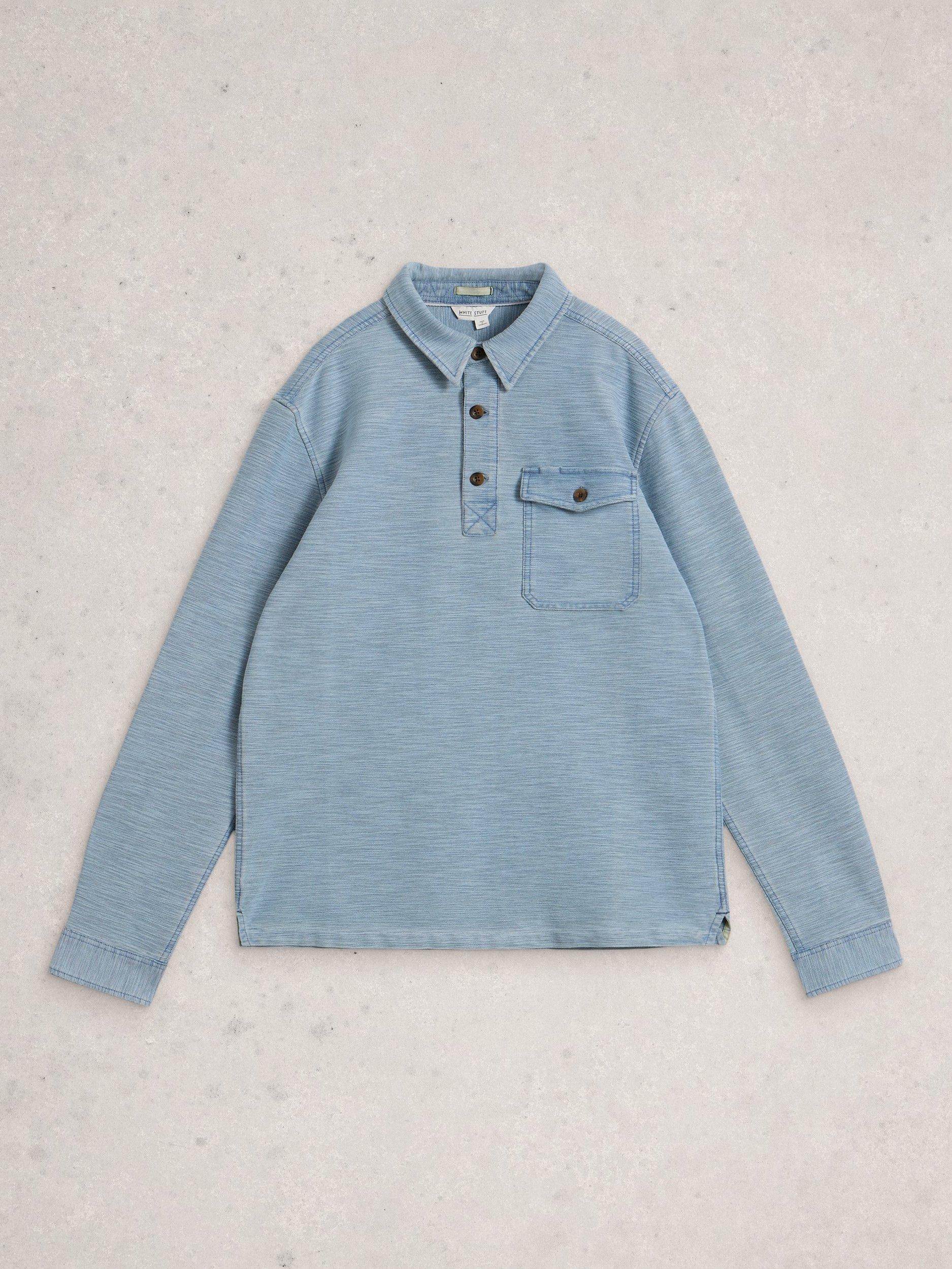 Product image 5 of 6, which shows White Stuff Fenton Cotton Shirt, Light Blue, XXS