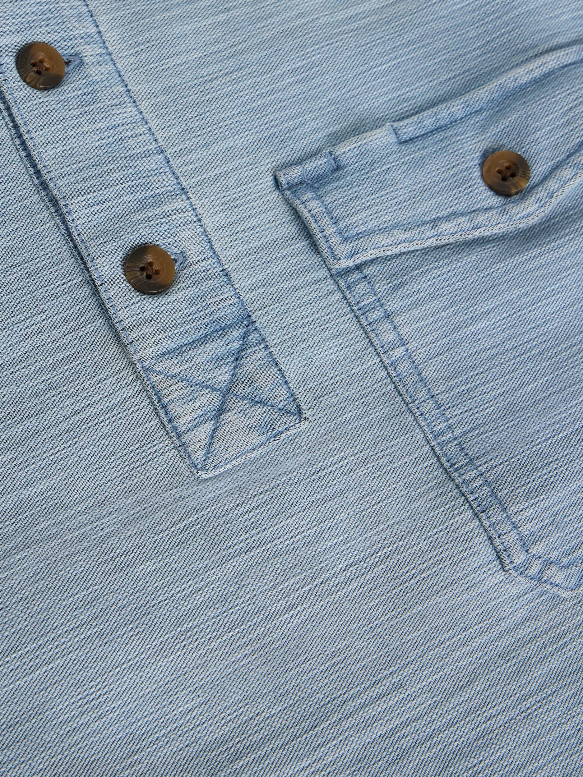 Product image 6 of 6, which shows White Stuff Fenton Cotton Shirt, Light Blue, XXS