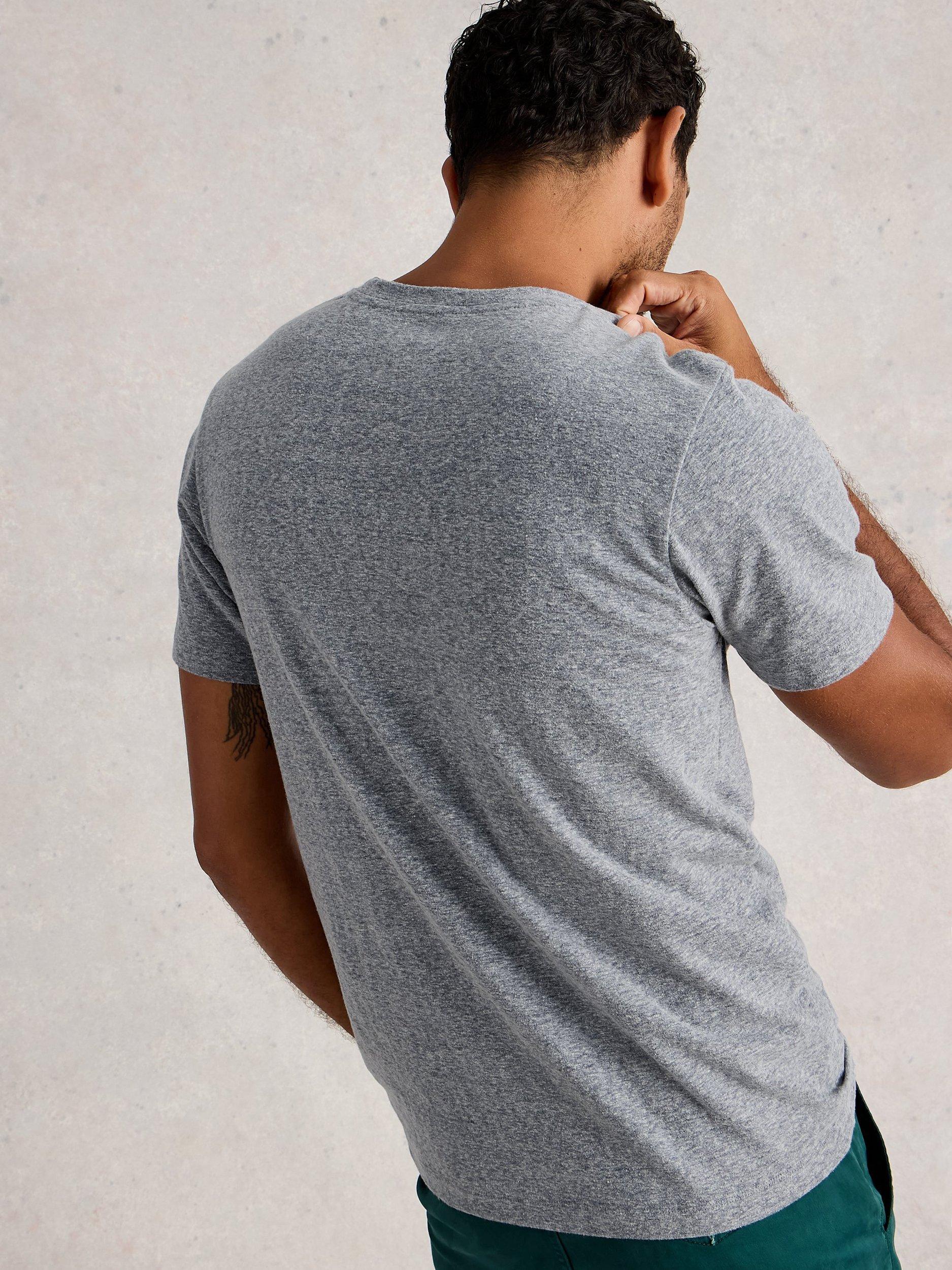 Product image 2 of 6, which shows White Stuff Horsham Cotton T-Shirt, Grey Marl, M