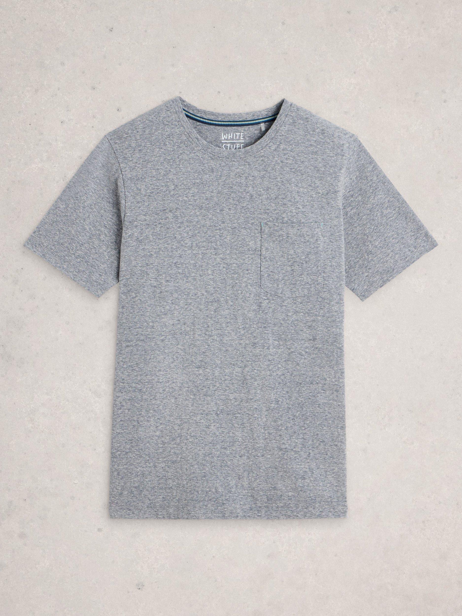 Product image 5 of 6, which shows White Stuff Horsham Cotton T-Shirt, Grey Marl, M