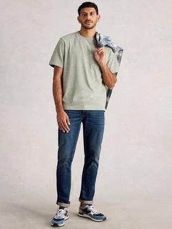 White Stuff Horsham Cotton Regular Fit Short Sleeve T-Shirt, Light Green, Light Green