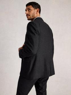 White Stuff Single Breasted Wool Blend Blazer - view 2, Charcoal Grey