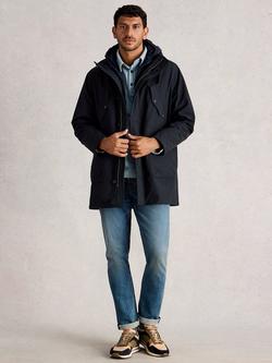 White Stuff 2 in 1 Parka Overcoat, Dark Navy, Dark Navy