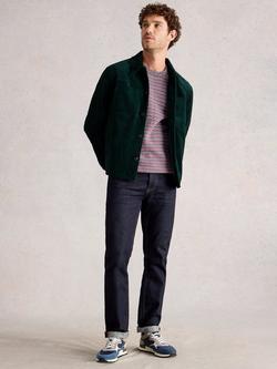 White Stuff Cotton Cord Trucker Jacket, Emerald Green, Emerald Green
