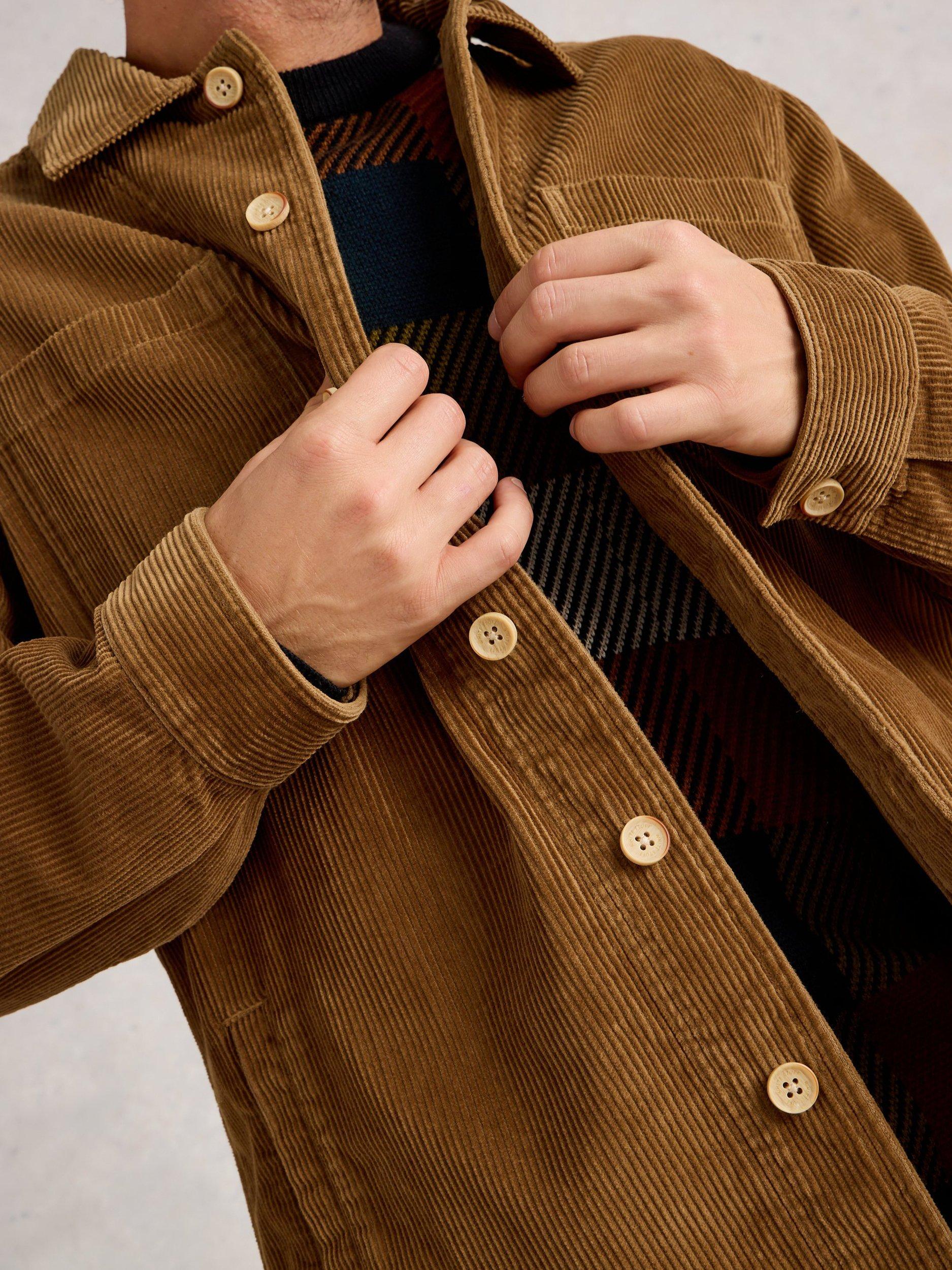 Product image 3 of 6, which shows White Stuff Finch Corduroy Jacket, Mid Tan, S