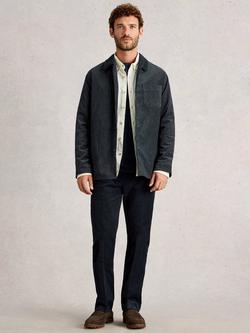 White Stuff Cotton Herringbone Jacket, Charc Grey