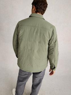 White Stuff Padded Nylon Shacket, Light Green - view 2, Light Green