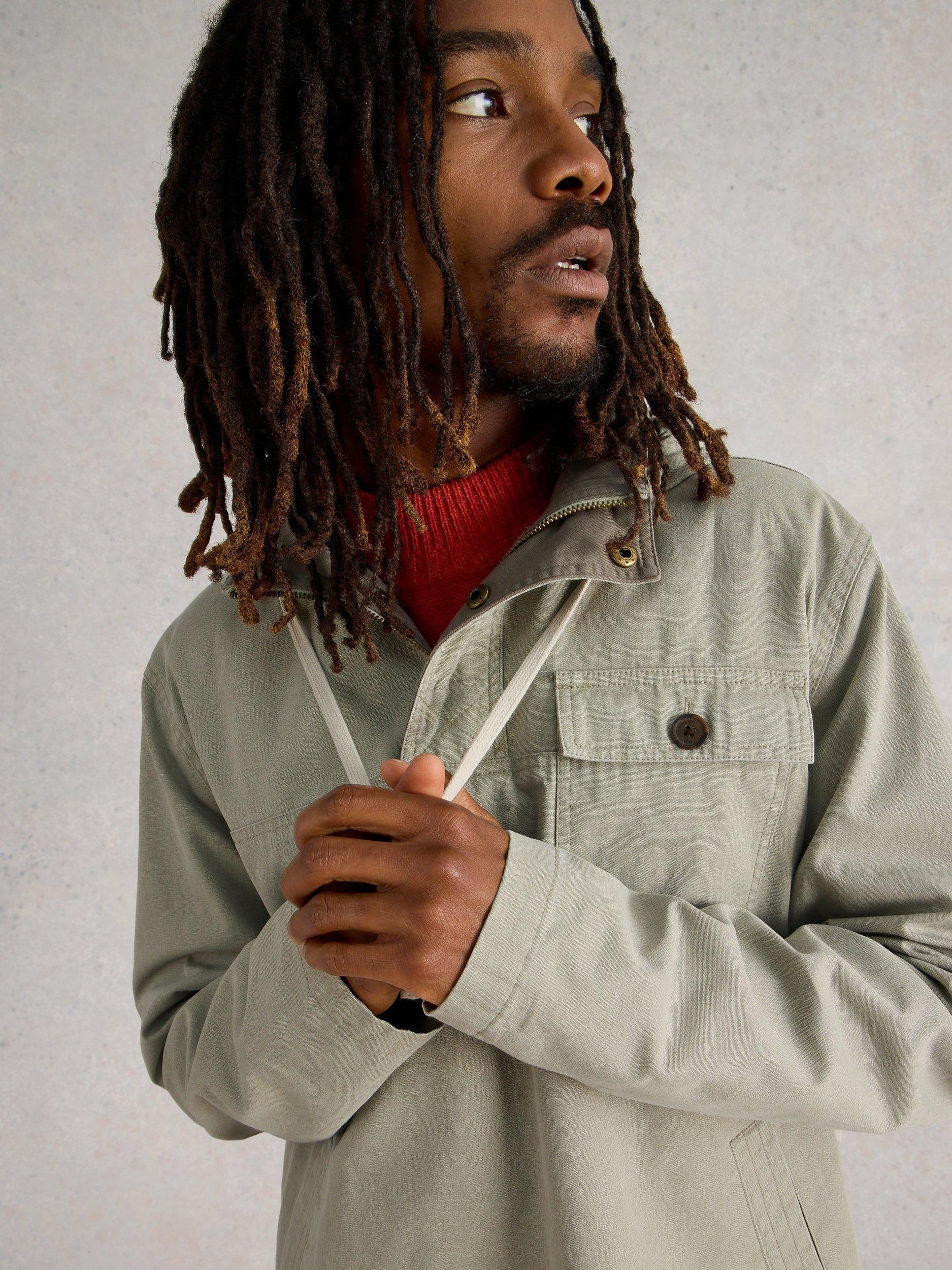 Product image 4 of 6, which shows White Stuff Cotton Utility Jacket, Light Natural, XXS