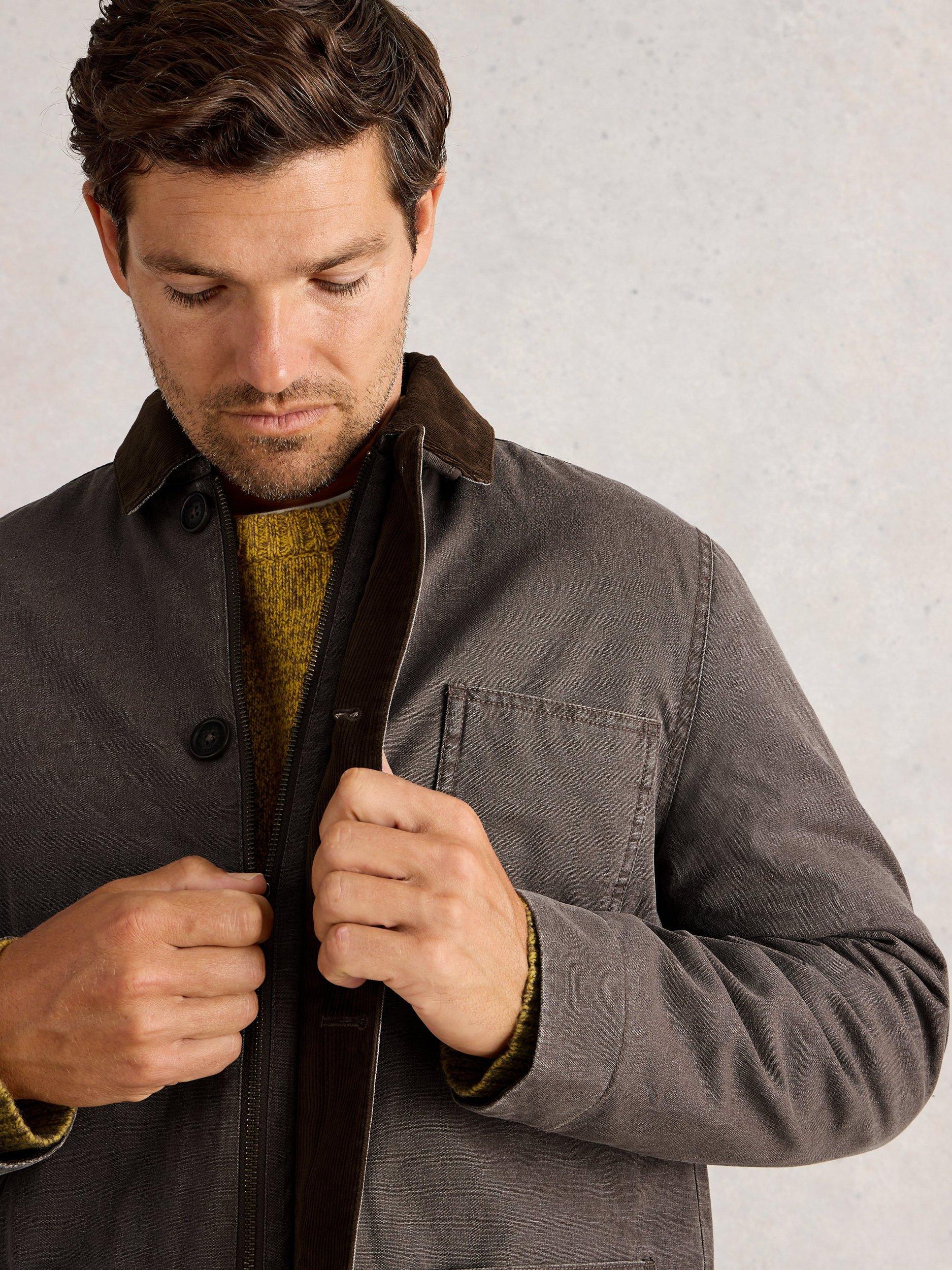 Product image 3 of 6, which shows White Stuff Utility Cotton Jacket, Mid Brown, XXS
