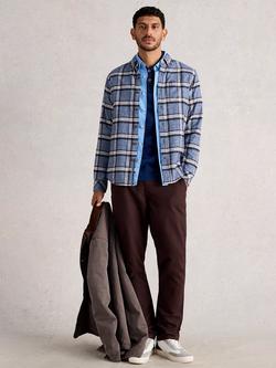 White Stuff Barton Check Cotton Shirt, Blue/Multi