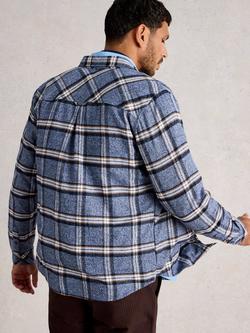 White Stuff Barton Check Cotton Shirt - view 2, Blue/Multi